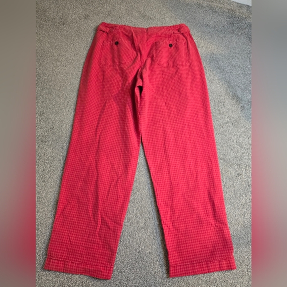 Sundance Claret Red Vie Re Reve Pants Fall Cottagecore Countryside Chic Cuffed - Picture 5 of 10